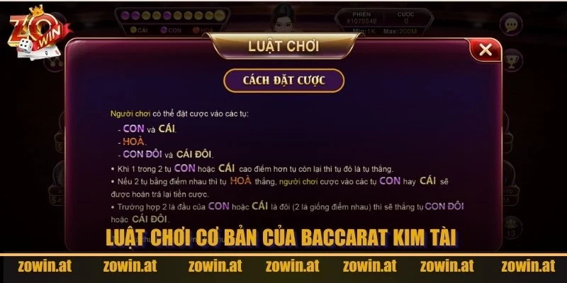 Luật chơi cơ bản và dễ hiểu cho tân thủ