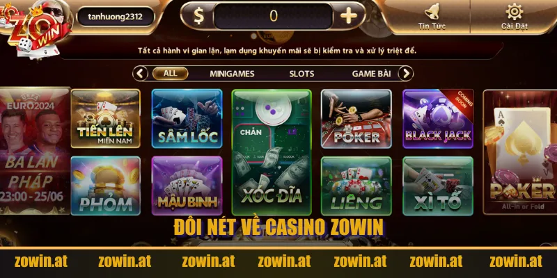Đôi nét về Casino Zowin thể hiện chất lượng cao