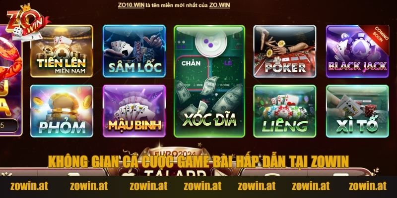 Game bài hấp dẫn tại Zowin