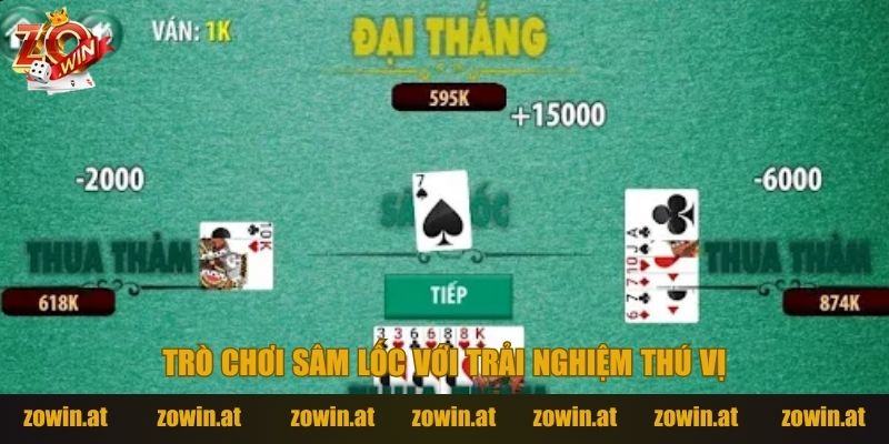 Trò chơi Sâm lốc trong Game bài Zowin