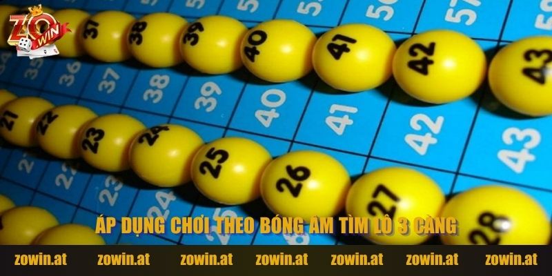 Tìm lô 3 số theo bóng âm