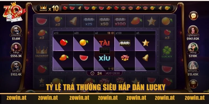 Tỷ lệ Lucky cũng hấp dẫn cược thủ